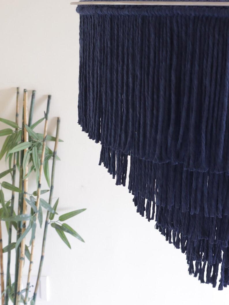 Minimalist Zen Decor - Handmade Lamp Shade - KnittsKnotts