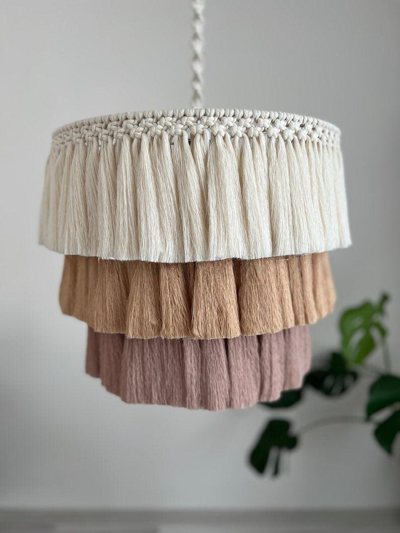 Bohemian Brilliance - Handmade Lamp Shade - KnittsKnotts