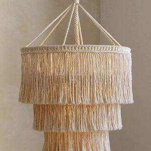 Boho Bliss Luminaire - Handmade Lamp Shade - KnittsKnotts