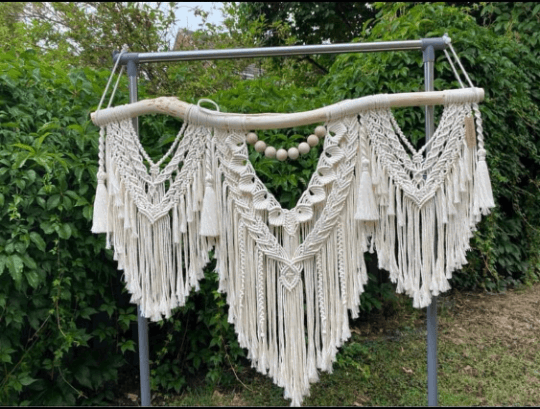 Delicate Drape - Macramé Tapestry Wall Hanging - KnittsKnotts