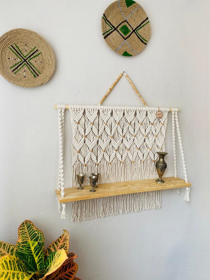 Delicate Knots - Macrame Shelf - KnittsKnotts