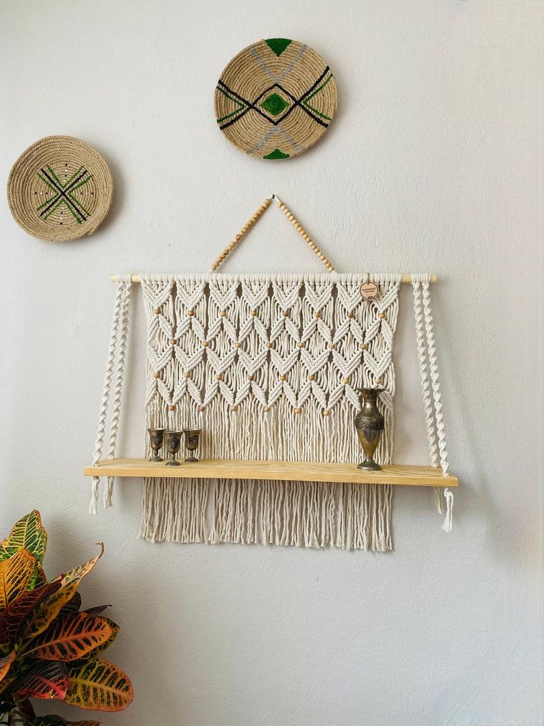 Delicate Knots - Macrame Shelf - KnittsKnotts