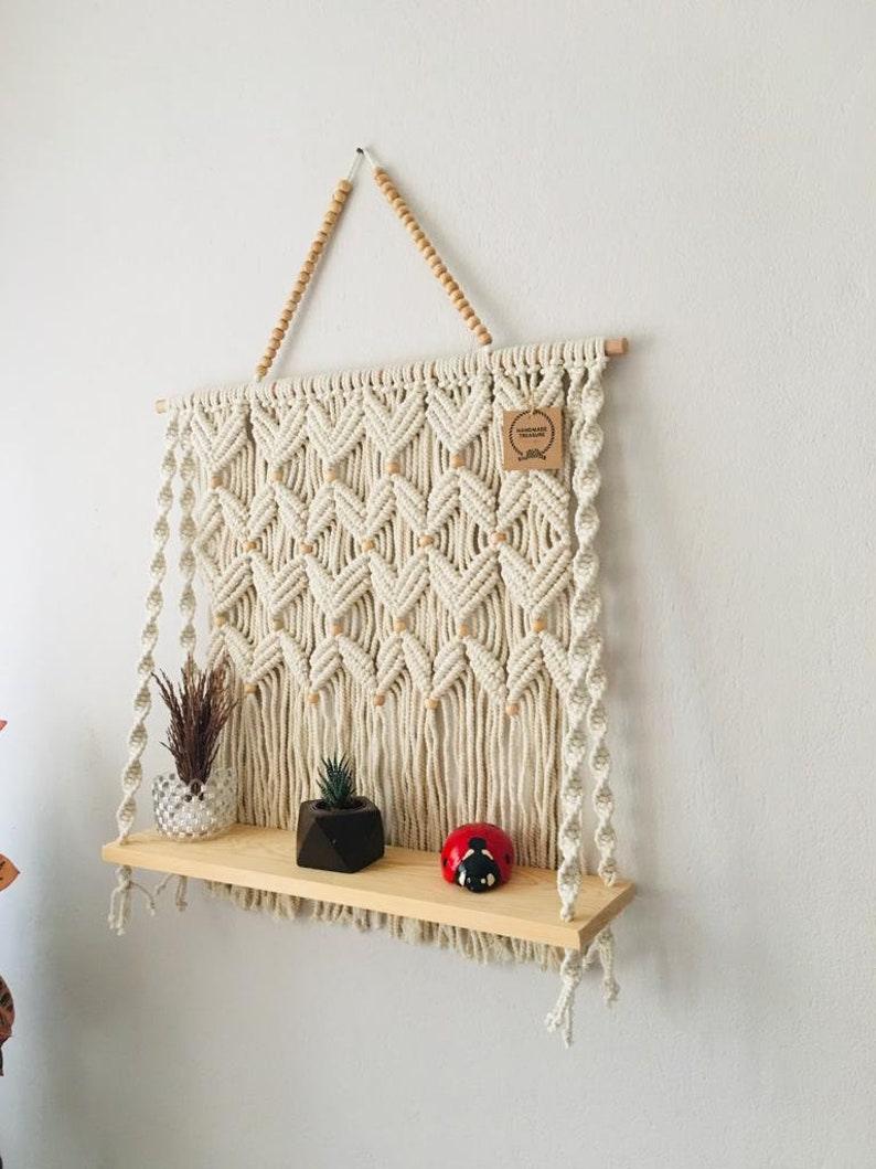 Delicate Knots - Macrame Shelf - KnittsKnotts