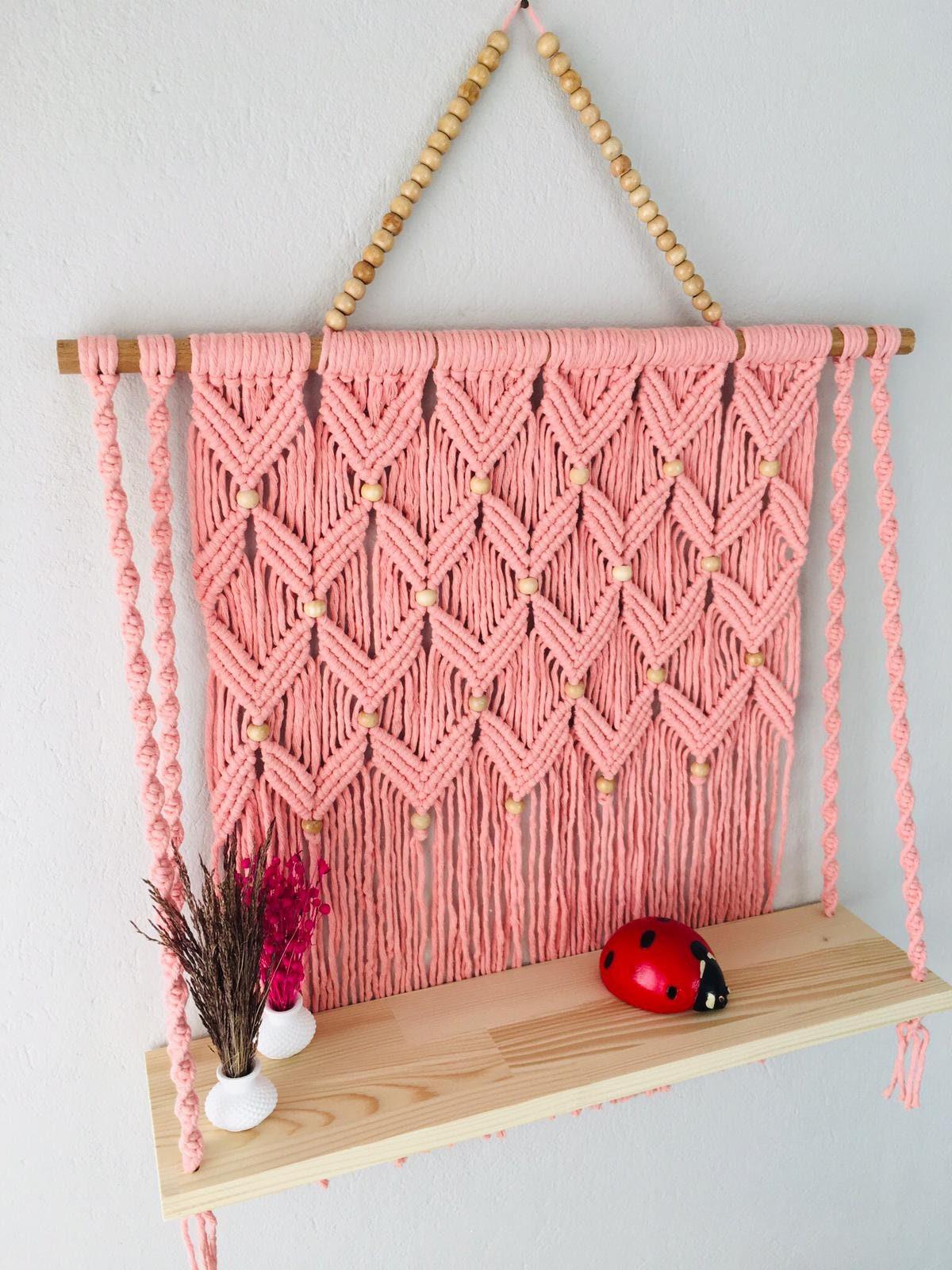 Delicate Knots - Macrame Shelf - KnittsKnotts