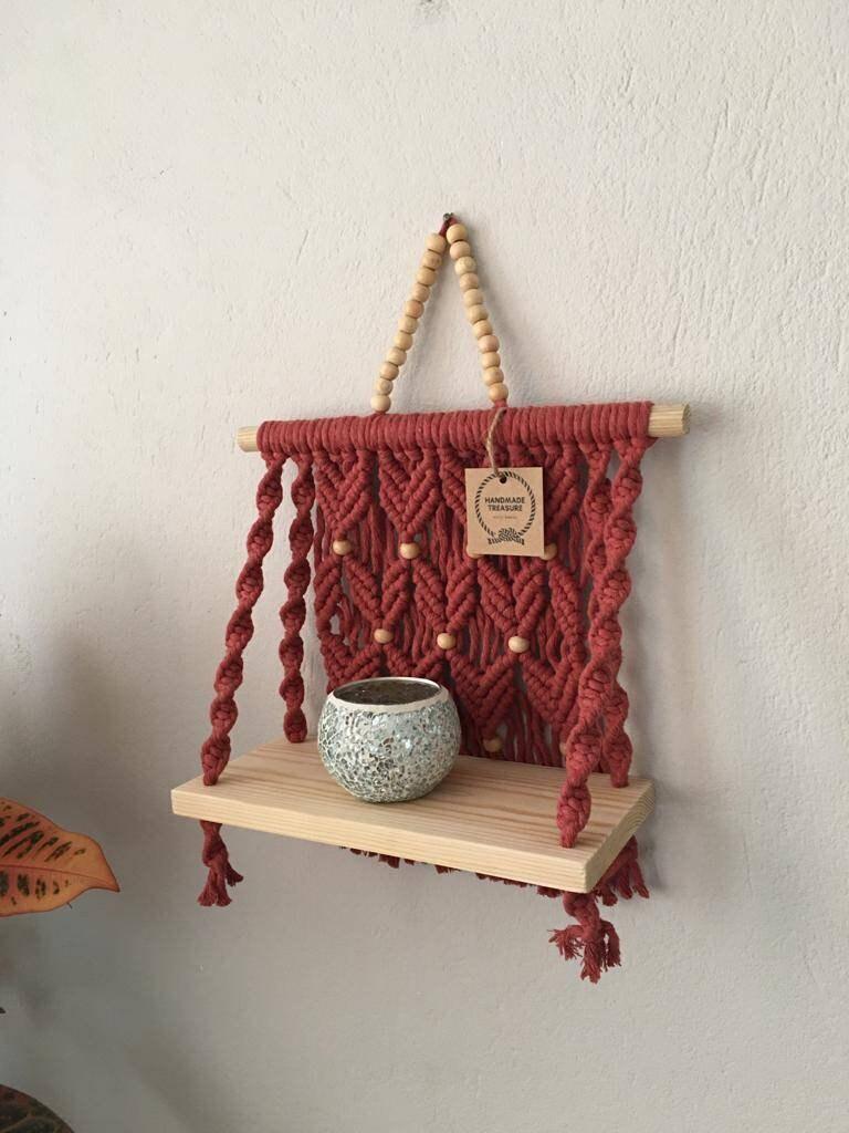 Delicate Knots - Macrame Shelf - KnittsKnotts