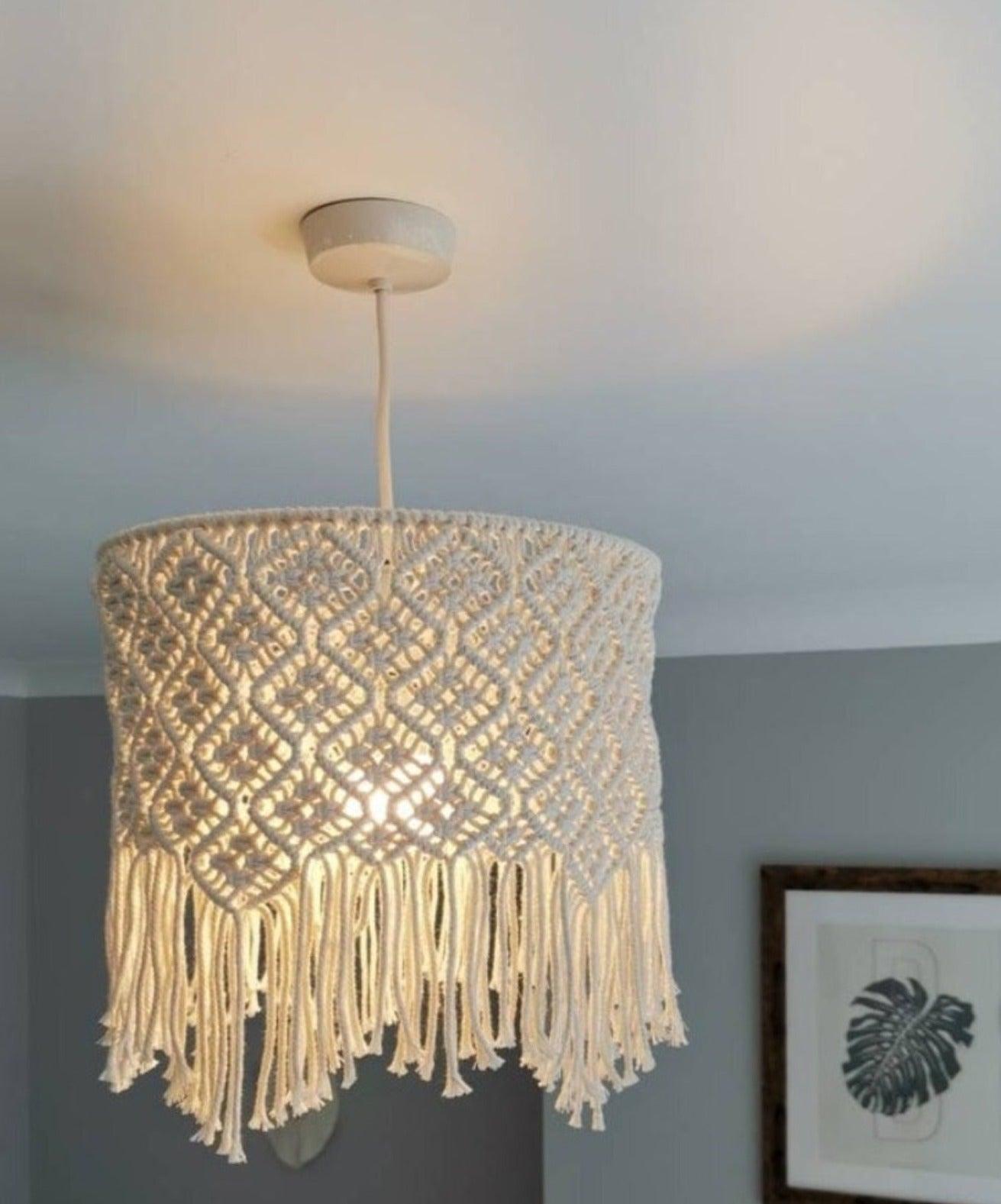 Driftwood Dazzle - Handmade Lamp Shade - KnittsKnotts