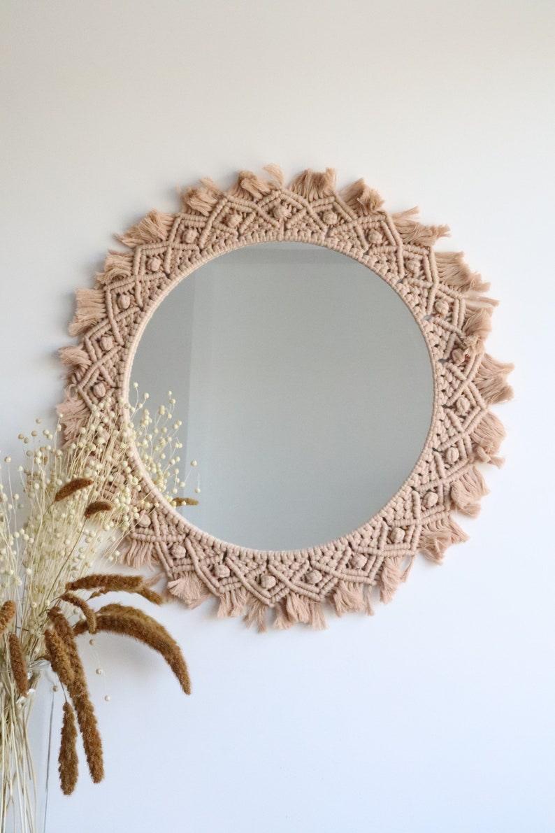 EcoKnot Reflect - Macrame Mandala Mirror - KnittsKnotts