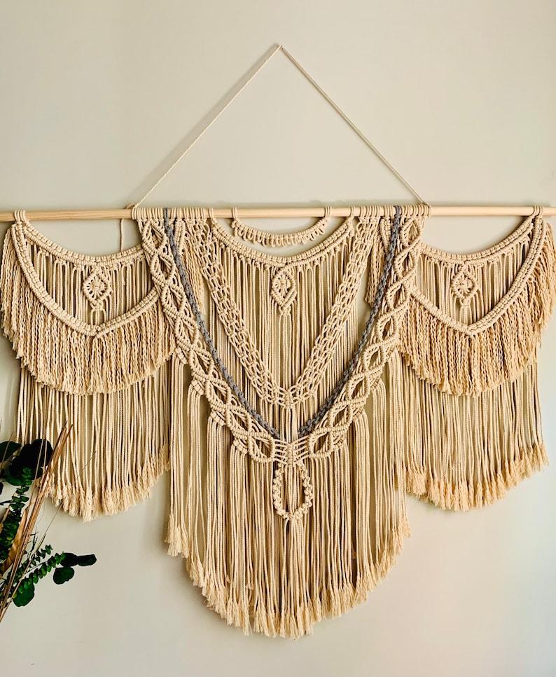 Ethereal Masterpiece - Large Wall Tapestry Hanging - KnittsKnotts