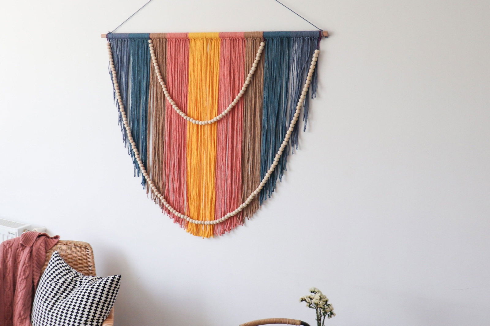 Grand Tapestry- Bohemian Wall Hanging - KnittsKnotts