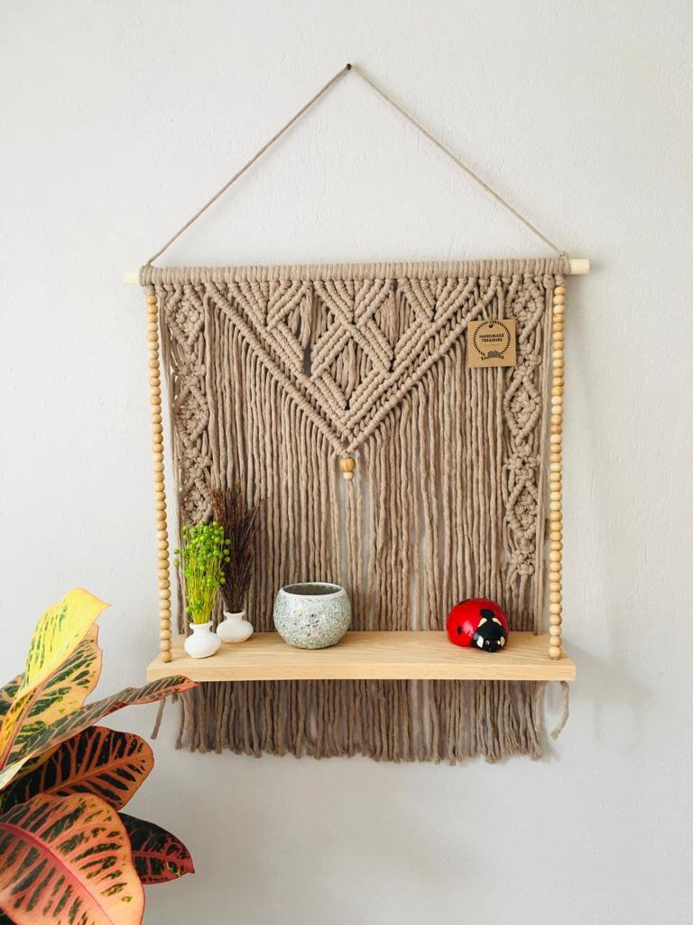 Nomadic Tassels - Macrame Shelf - KnittsKnotts