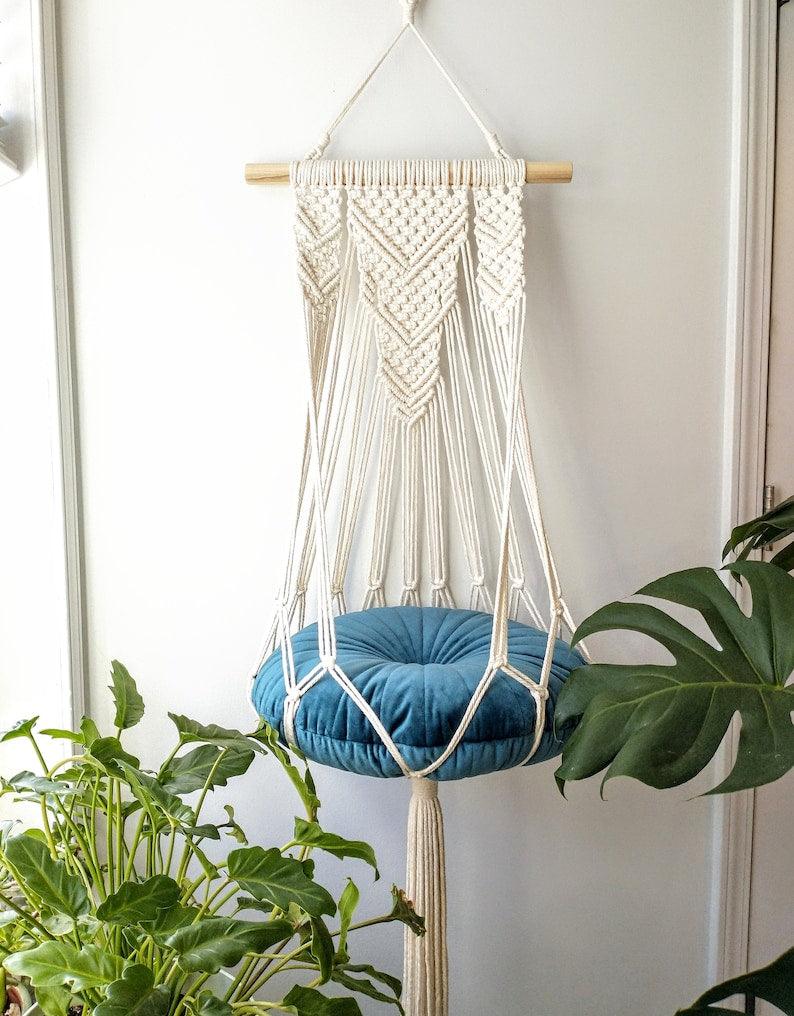 PawParadise Hammocks - Macrame Cat Hammock - KnittsKnotts