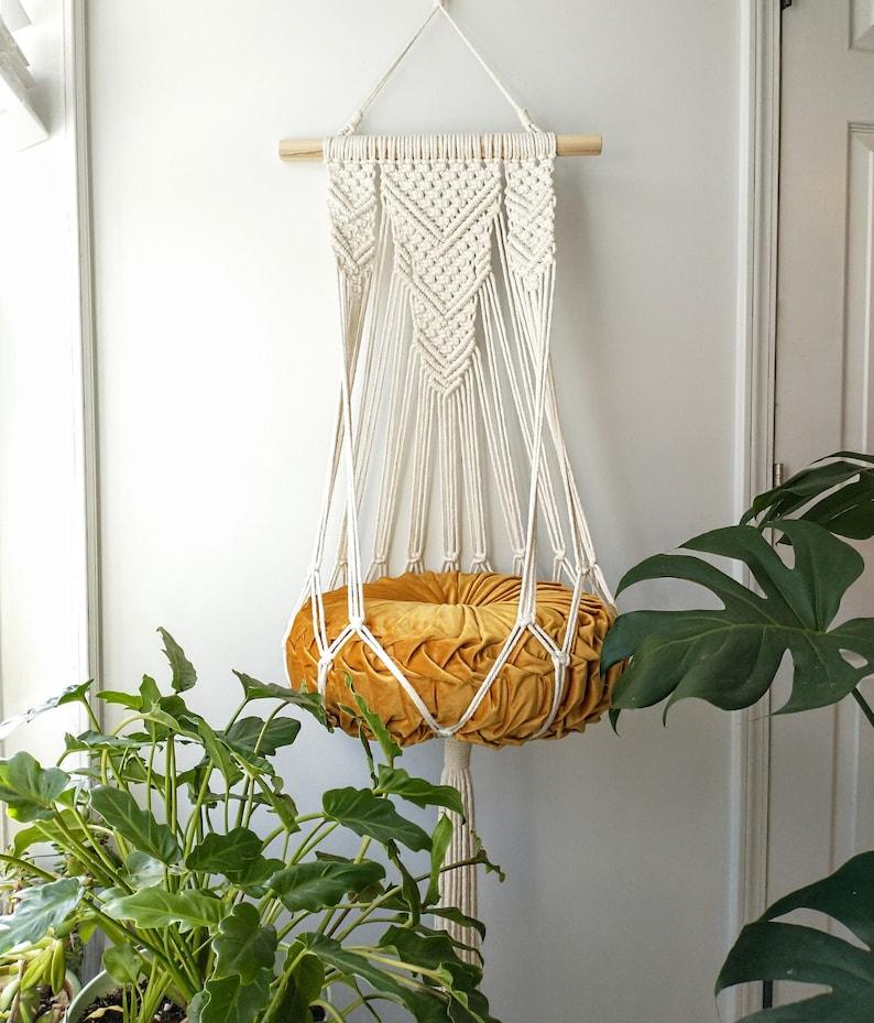 PawParadise Hammocks - Macrame Cat Hammock - KnittsKnotts