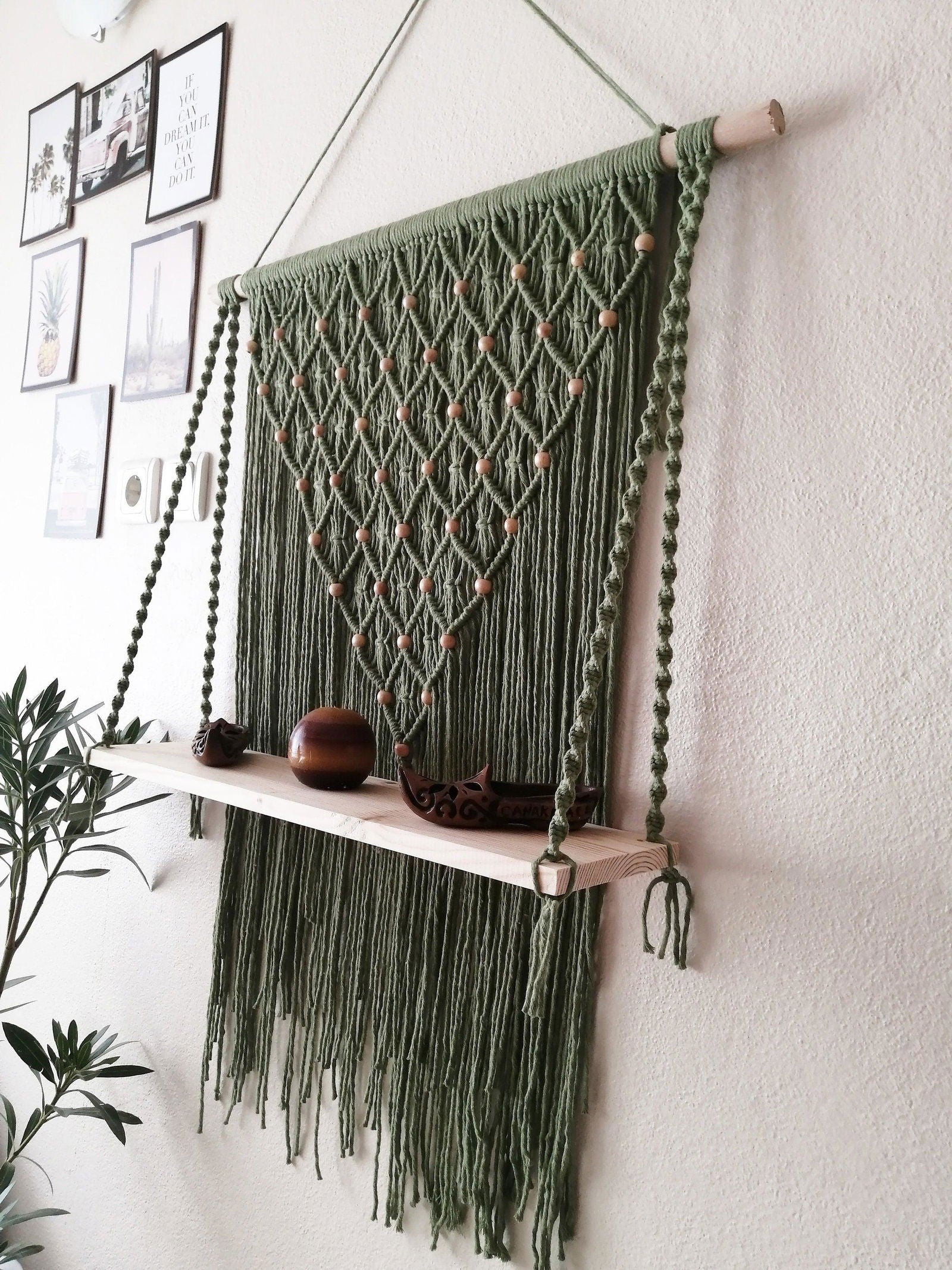 Plant Hammock Haven - Floating Shelf   prices - KnittsKnotts