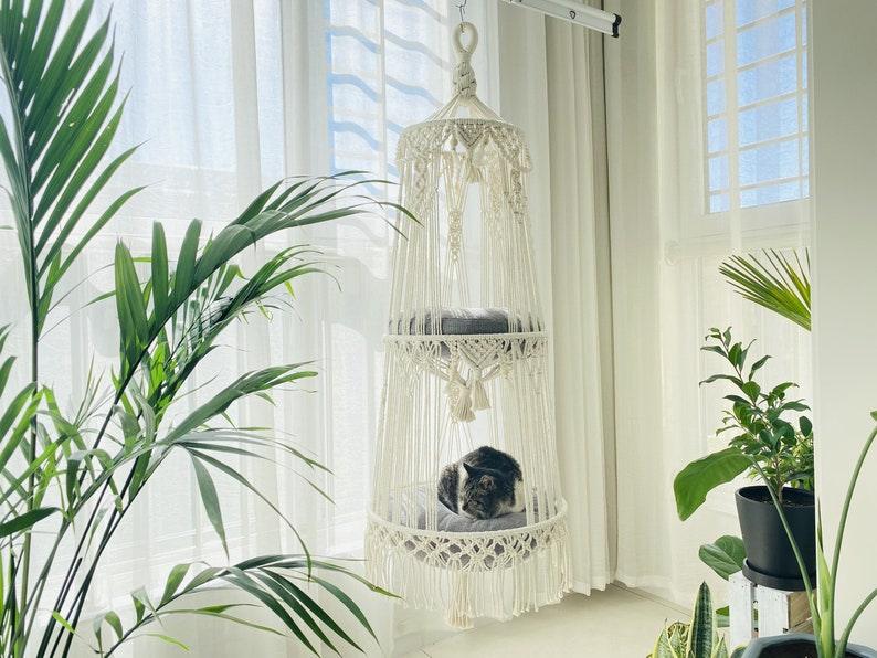 SwingPurr Sanctuaries - Two Tier Cat Swing - KnittsKnotts