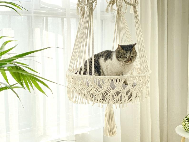 SwingPurr Sanctuaries - Two Tier Cat Swing - KnittsKnotts