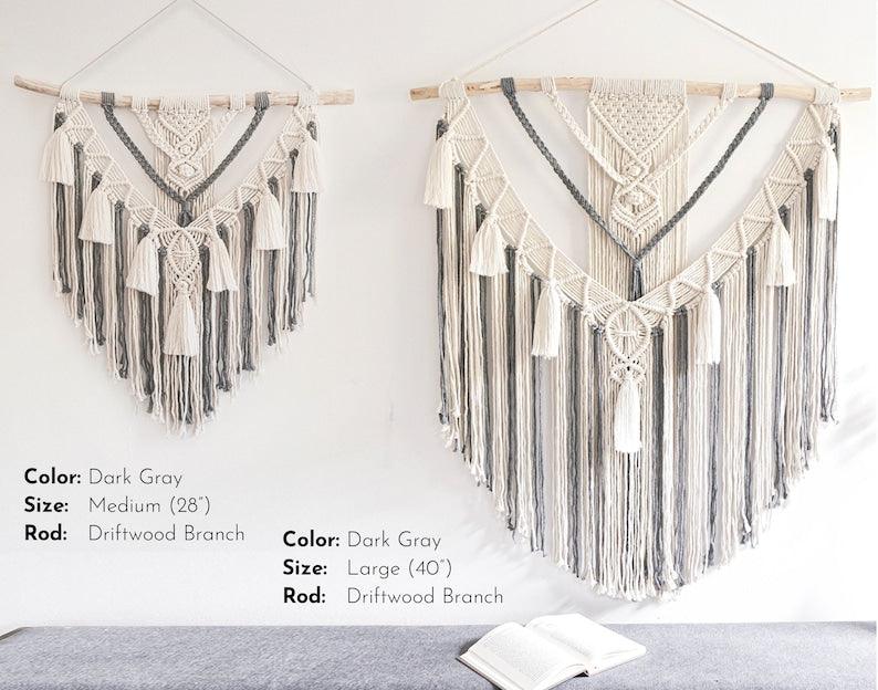 Blissful Bohemian Drapes - Woven Wall Hanging - KnittsKnotts