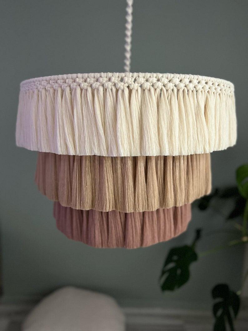 Bohemian Brilliance - Handmade Lamp Shade - KnittsKnotts