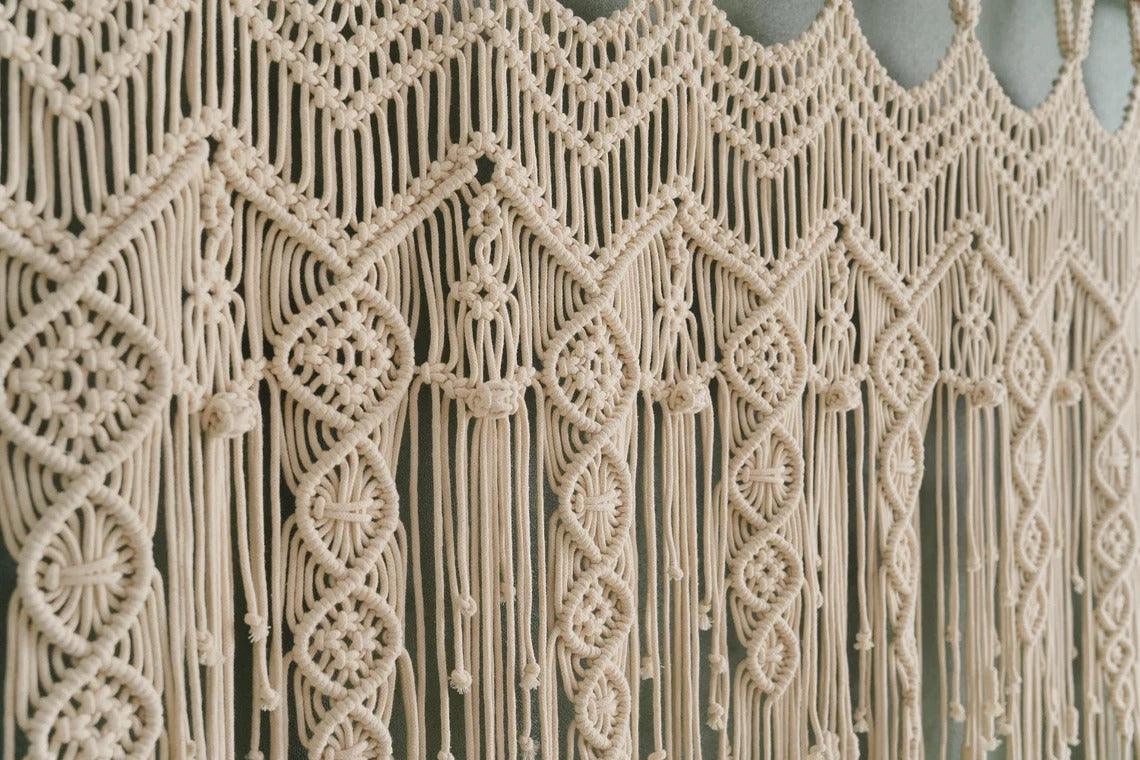 Boho Bliss Weave - Macramé Window Tapestry - KnittsKnotts